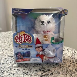 Elf Pets Arctic Fox Plush Toy with Storybook